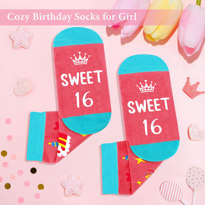 Sweet 16 Gifts for Girls Happy 16th Birthday Gifts for Girls Sweet Sixteen Gift for 16 Year Old Girl Trendy 2026 Pink 16 Year Old Girl Birthday Gift Ideas 16th Decoration for Granddaughter, Daughter