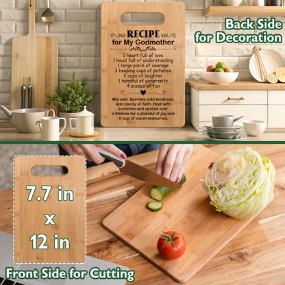 Popular Mothers Day Gifts for Godmother, Godmother Cutting Board, Cute Godmother Gifts from Godchild, Godmom Gift for Mother's Day, Birthday