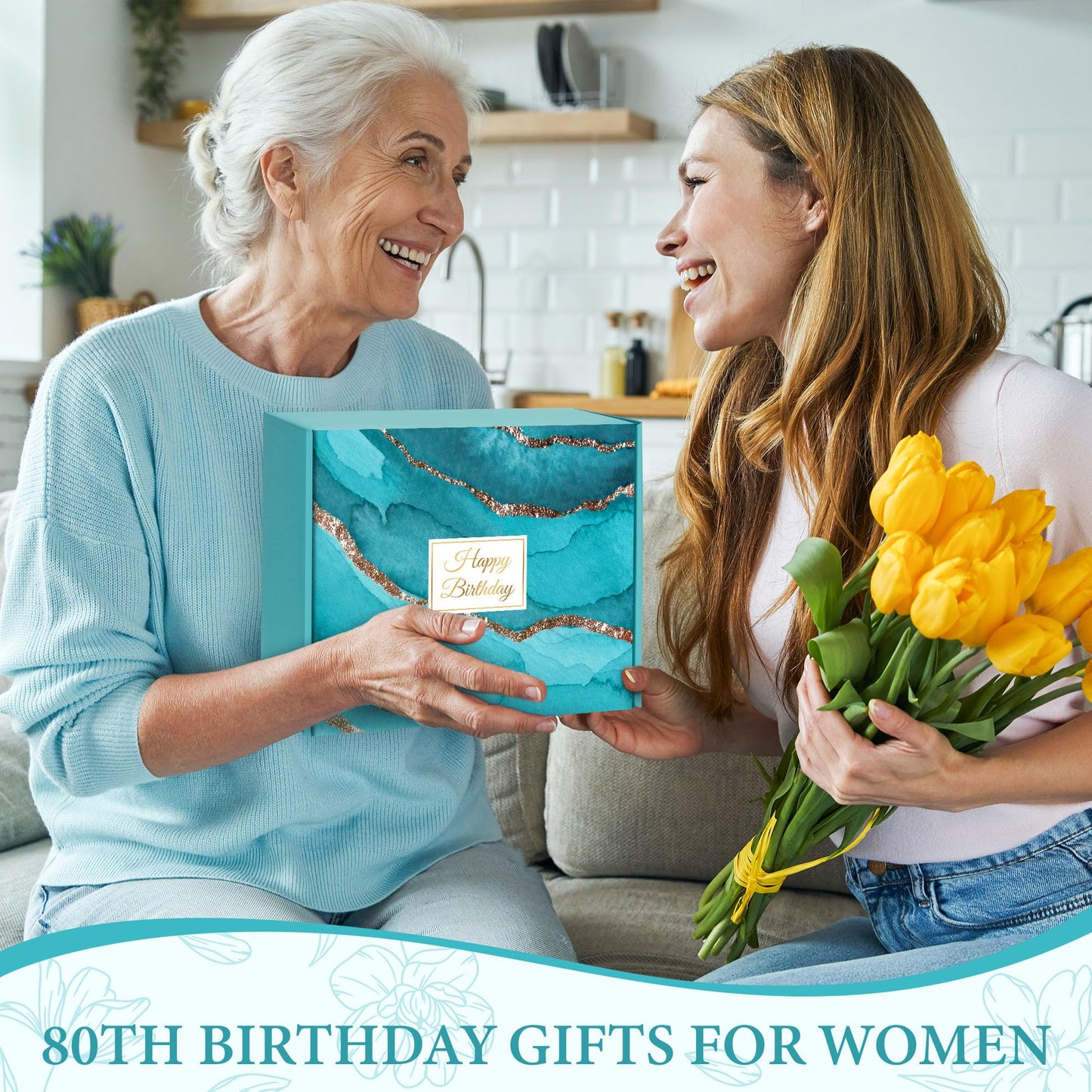 80th Birthday Gifts for Women Her Cool 80 Year Old Birthday Gifts for Women Unique Gift for 80 Year Old Woman Female Mom Meaningful 1946 Gift Ideas for Woman Over 80 Funny Happy 80th Decoration Things