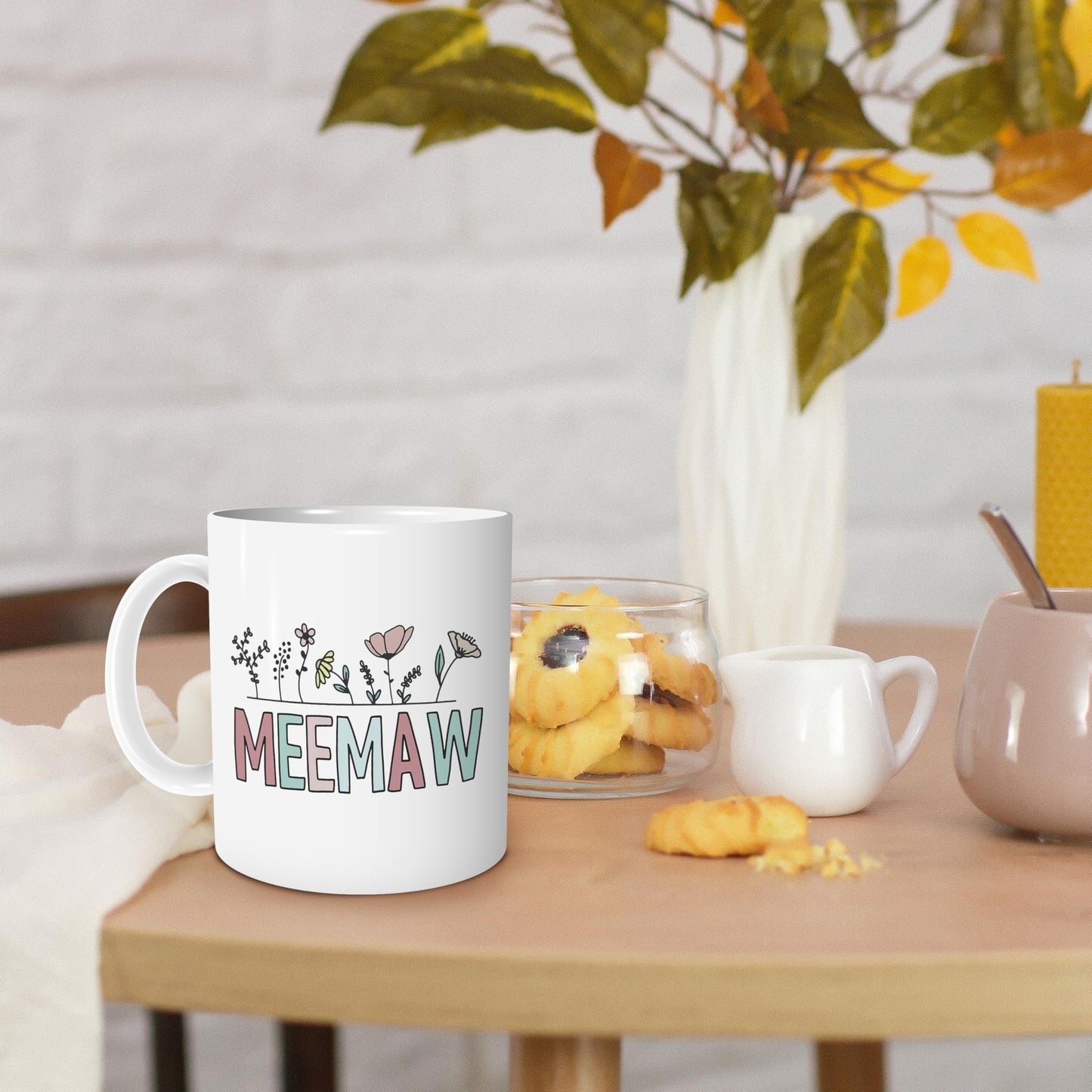 Meemaw Coffee Mug,Meemaw Gifts,Funny Tea Mugs,Birthday Christmas Gifts for Meemaw,Color Meemaw Coffee Mug 11Oz
