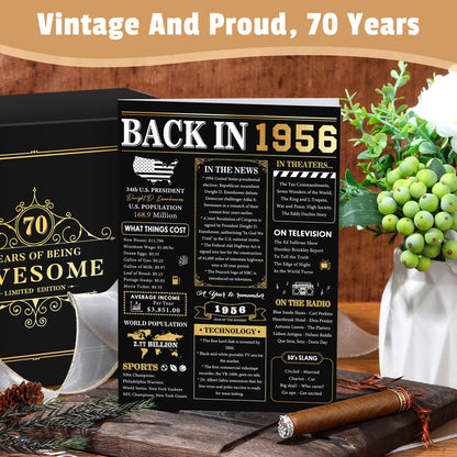 70th Birthday Gifts for Men Meaningful 70 Year Old Birthday Gifts for Men Unique 1956 Gift Ideas for 70 Year Old Man Funny Gift Set for Man Over 70 Fabulous Happy 70th Bday Decorations for Him Dad