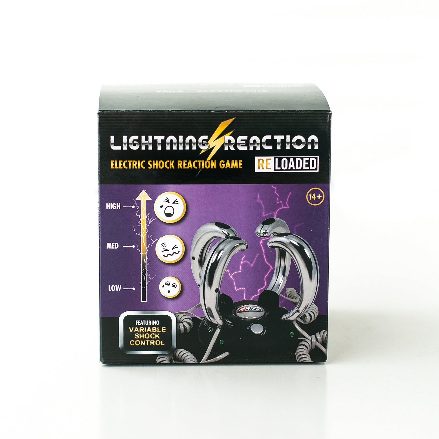 Lightning Reaction Reloaded Shocking Party Game – Electric Shock Challenge for Adults and Teens – Fun Party Games for Family and Groups – Unique Gift for Game Night