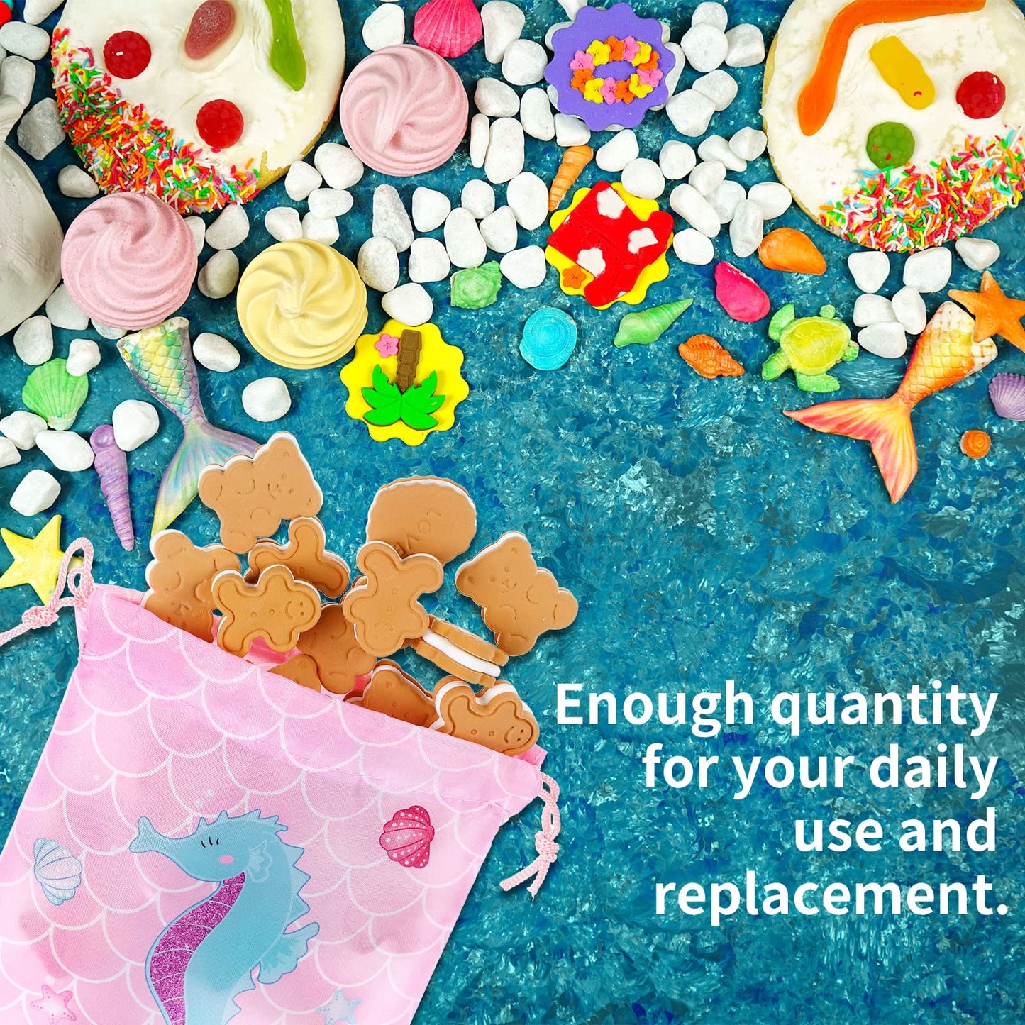 Clabby 12 Pcs Mermaid Drawstring Backpack Bulk Mermaid Party Favor Bags Candy Gifts Treat Bags for Birthday Party Supplies Fish Scales Under the Sea Ocean Theme Decoration
