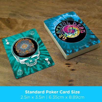 AQUARIUS Grateful Dead Playing Cards Standard Size – Themed Novelty Deck with 52 Unique Band Designs – Collectible Merchandise Gift for Teens and Adults