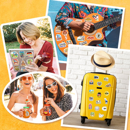 200PCS Germany Stickers, Waterproof German Travel Stickers for Luggage Water Bottles Laptops, German-Themed Gifts for Women Men, Germany Souvenir & Decor