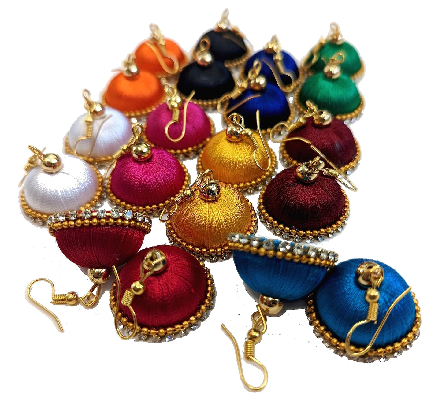 Haldi Kumkum | Jhumka | Set of 10 Ear Rings | Drop EarRings | Return Gift | Give away | HK-DER1