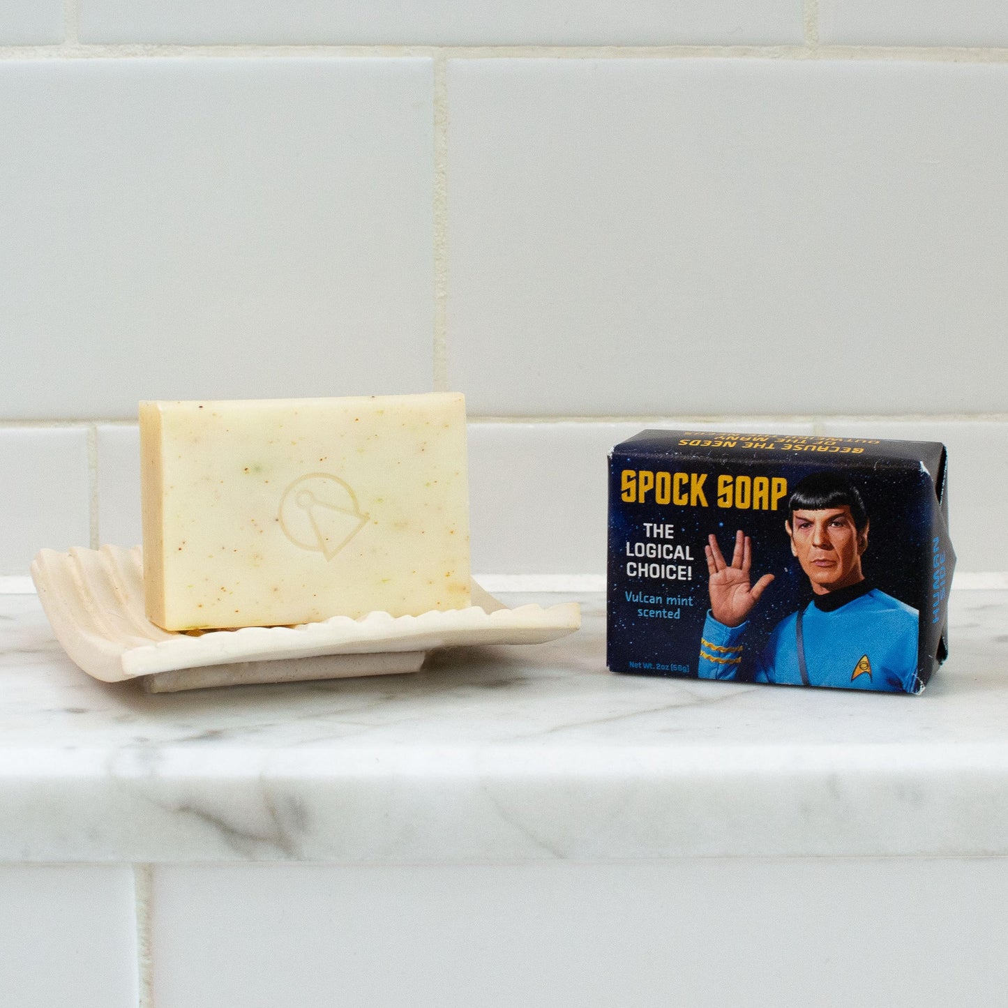 The Unemployed Philosophers Guild Star Trek Spock Soap - Made in the USA, 2oz (56g) Travel or Hotel Sized Guest Bar Soap