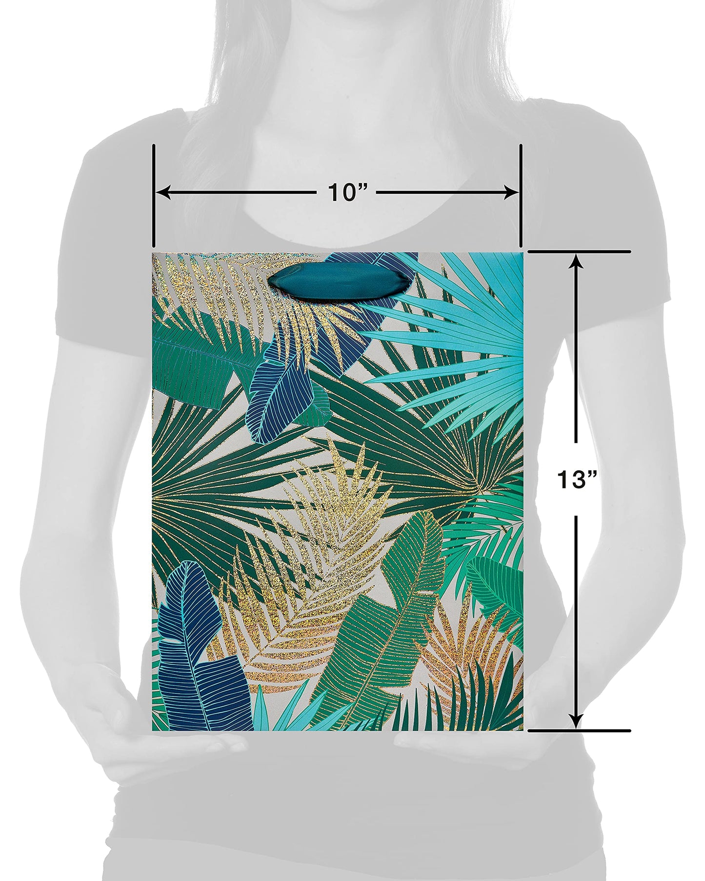 Papyrus 13" Large Gift Bag (Tropical) for Birthdays, Weddings, Bridal Showers, Baby Showers and All Occasions (1 Bag)