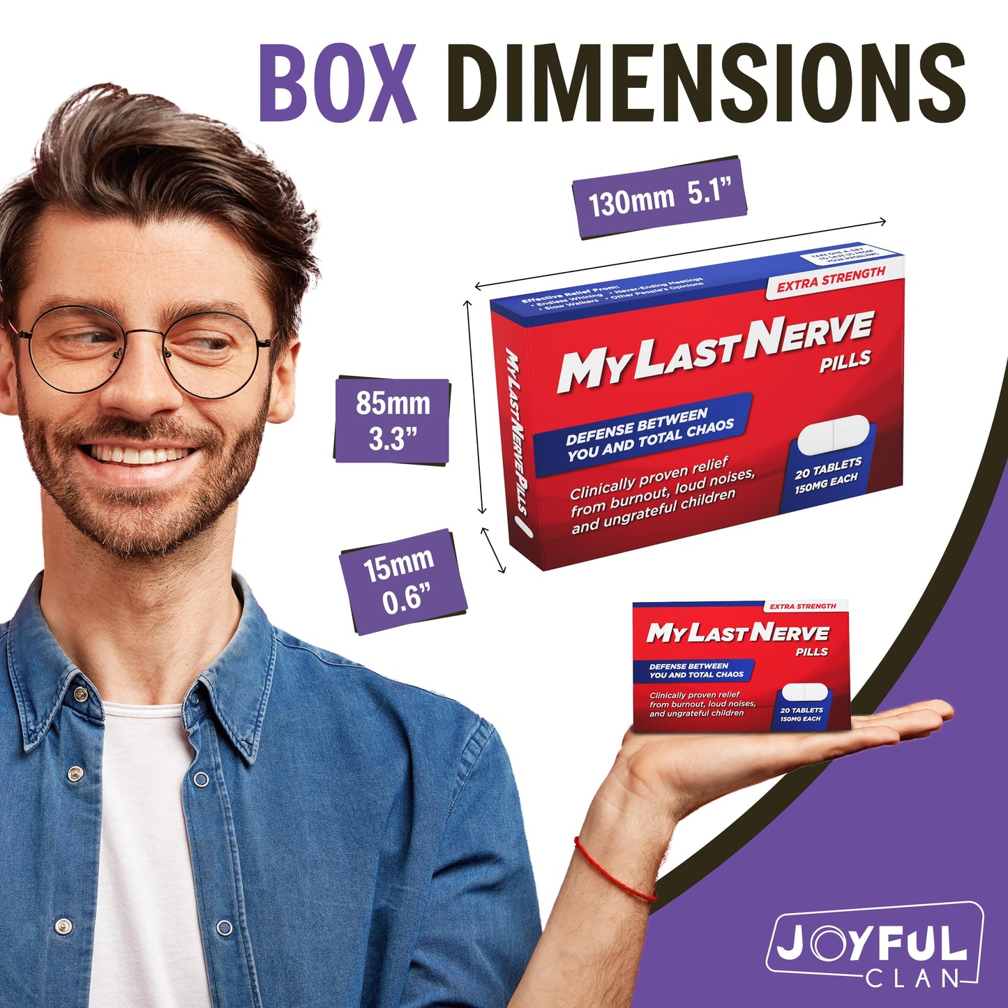 MyLastNerve Prank Pill Box with Jelly Beans - Funny Gifts for Mom, Mom Birthday Gifts, Mothers Day Gift, Gag Gift Candy Box for Women, Wife, Grandma