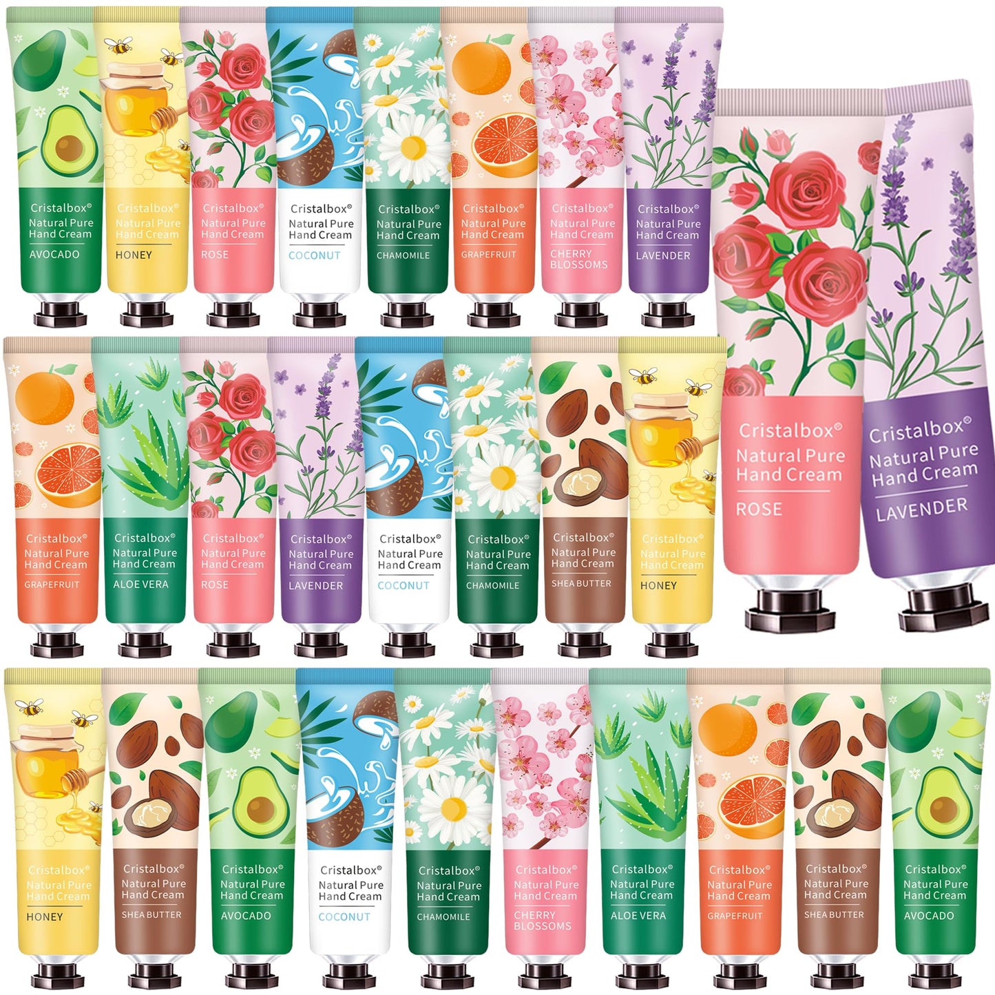 28 Pack Hand Lotion Gifts for Women,Mothers Day Gifts,Gifts for Mom,Teacher Appreciation Gifts,Nurses Week Gifts,Bulk Gifts for Women,Teen Girls,Natural Fragrance Hand Cream for Dry Cracked Hands