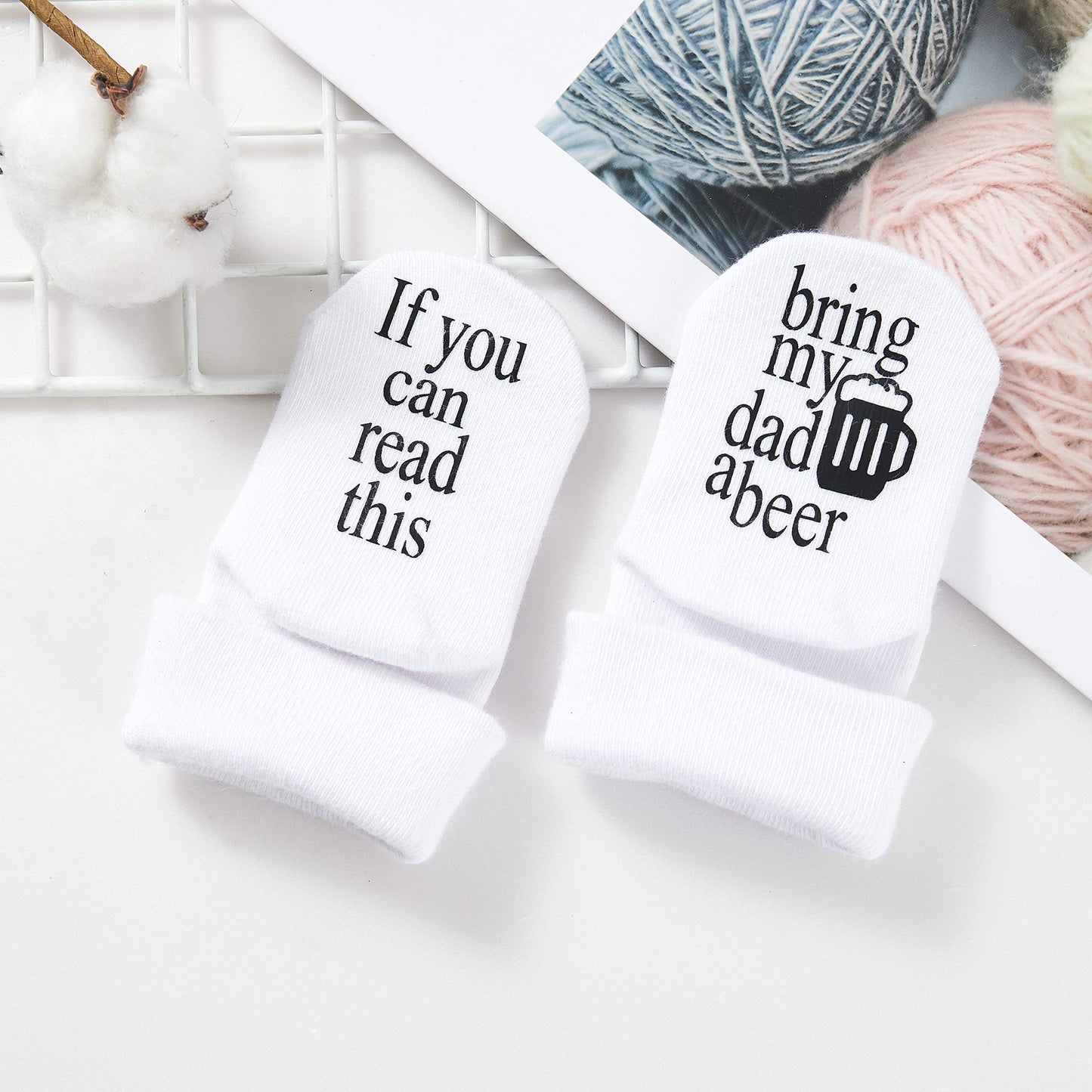 Mothers Day Gift: Unisex Baby Socks - Gifts for Mom to Be, Baby Girls or Boys