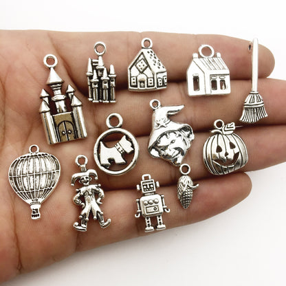The Wizard of Oz Charms-100g (About 70-75pcs) Craft Supplies Mixed Pendants Beads Charms Pendants for Crafting, Jewelry Findings Making Accessory for DIY Necklace Bracelet (M038)