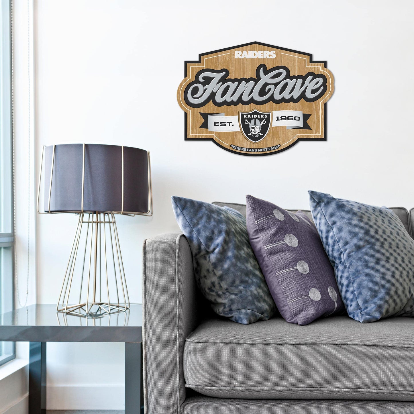 YouTheFan NFL Officially-licensed FanCave 3D wall art - ready-to-hang, 3D multi-layered construction - floating wall mount design - Perfect fan gift