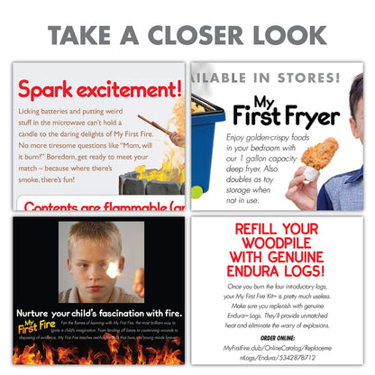 Prank-O My First Fire Prank Gift Box – Funny Empty Gag Gift Packaging for White Elephant, Christmas & Office Parties, Hilarious Joke Gift Box to Hide Real Presents for Friends & Family
