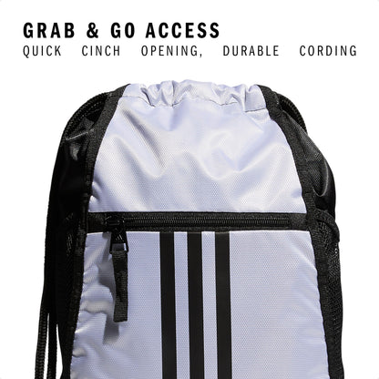 adidas Alliance Sackpack – Drawstring Backpack for Sports, Small Gym Bag
