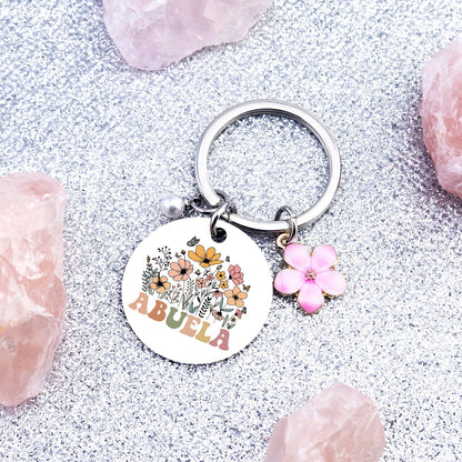 Abuela Gifts for Grandma Keychain Abuelos Birthday Gifts for Women Best Abuelita Mother's Day Christmas Gift for Abuela