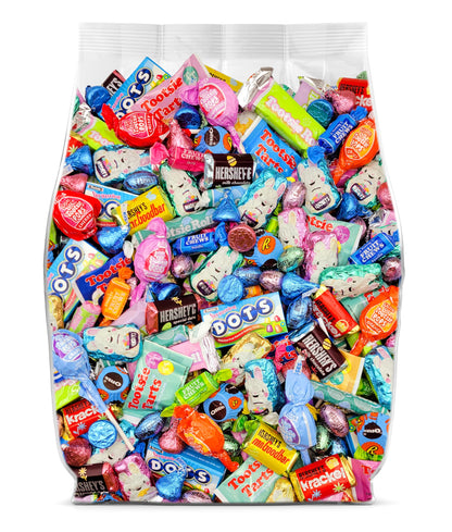 Easter Candy Bulk Variety Pack 2lb - Assorted Chocolate Bulk Easter Candy Individually Wrapped for Party Favors, Easter Egg Fillers & Easter Basket Stuffers - 2 Pounds