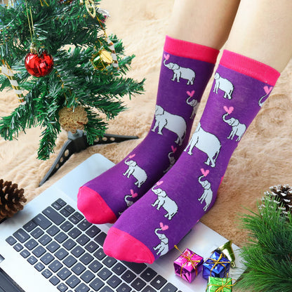 Jeasona Cute Cat Gifts for Women Animal Cat Socks Wife Mom Girlfriend Daughter