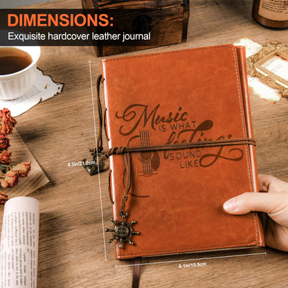 Unique Music Themed Personalized Notebook Gifts Cool Gifts For Music Lovers Musicians Writers Teacher Singers Songwriting Journal