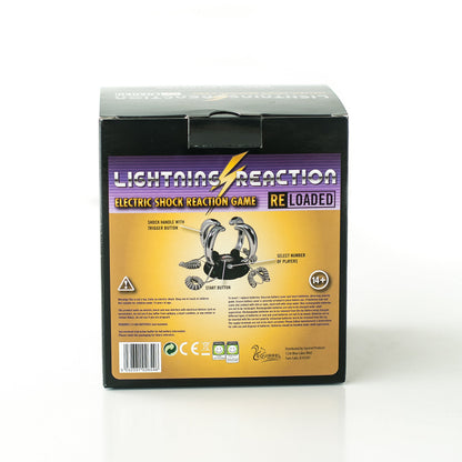 Lightning Reaction Reloaded Shocking Party Game – Electric Shock Challenge for Adults and Teens – Fun Party Games for Family and Groups – Unique Gift for Game Night