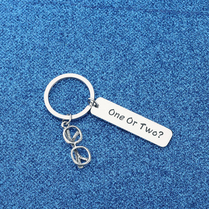 WUSUANED Funny Eye Glasses Keychain Optometry Doctor Jewelry Eye Doctor Vision Gift Ophthalmic Gifts