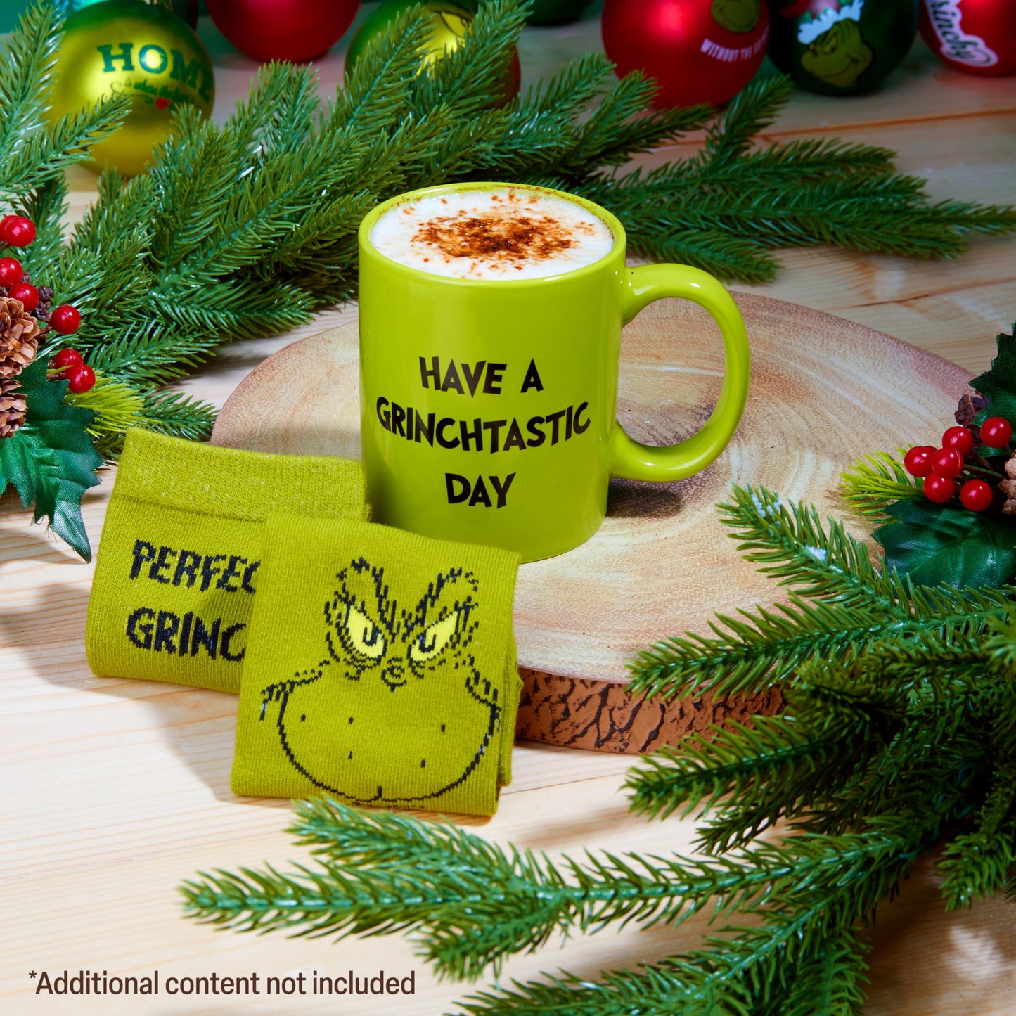 The Grinch Mug and Socks Gift Set for Women Men Teenagers Ceramic Cup for Coffee Tea Novelty Holiday Christmas Gifts Secret Santa