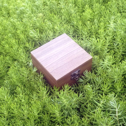 Walnut Wood Box for Crafts, Jewelry Box and watch box Wooden Keepsake Box Gift (Walnut)