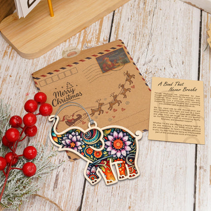 Elephant Gifts for Women, Gifts for Best Friend for Friends, Friendship Elephant Suncatcher Story Card, Meaningful Friendship Gifts for Women, Birthday Gift for Best Friends, Sisters