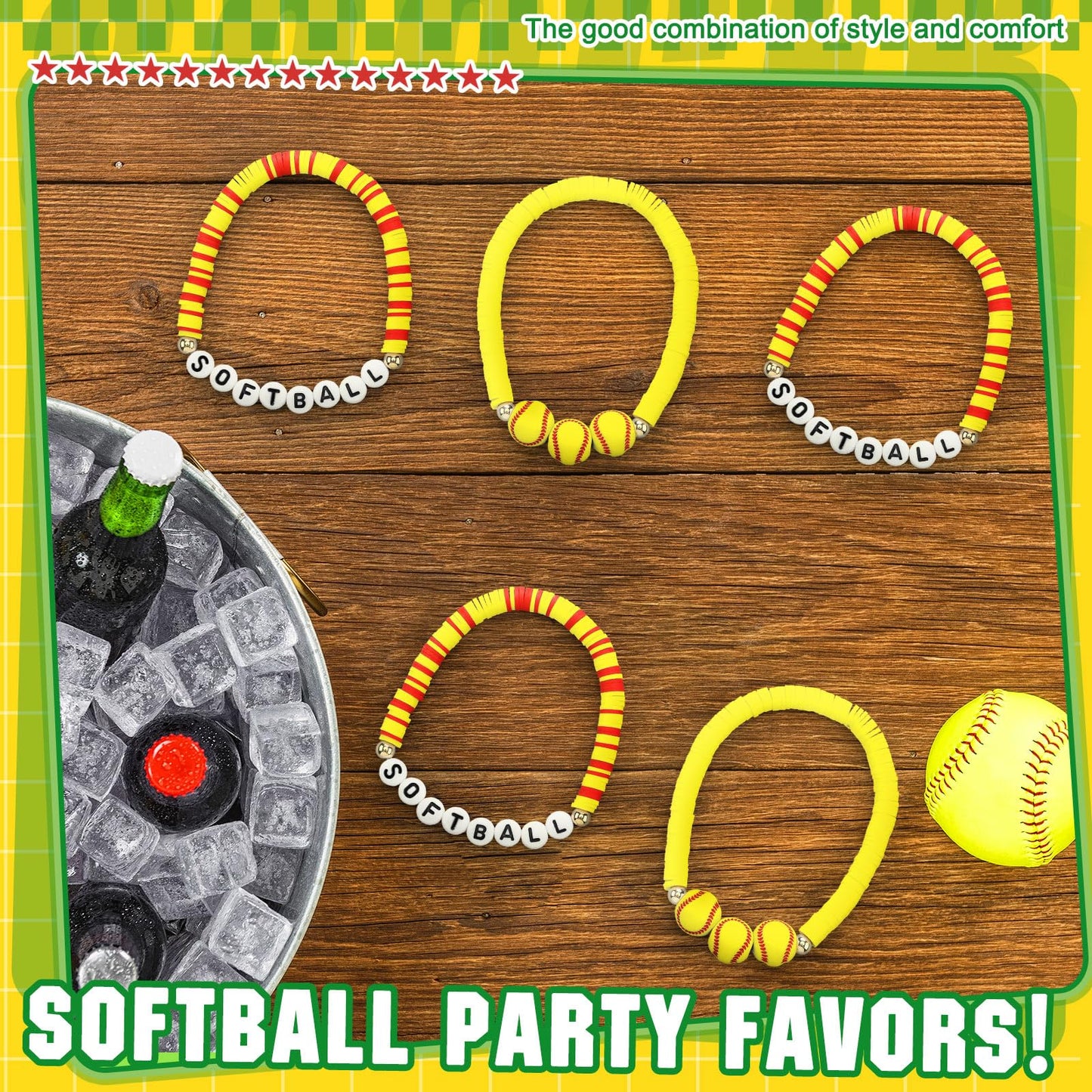 Huquary 24 Pack 2026 Senior Basketball, Baseball, Softbal, Soccer, Tennis, Football, Volleyball Team Gifts Bulk Adjustable Beaded Bracelets Sports Party Favors