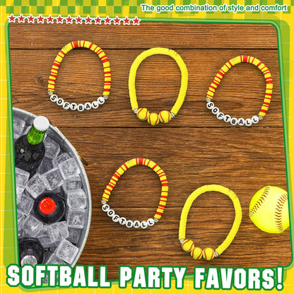 Huquary 24 Pack 2026 Senior Basketball, Baseball, Softbal, Soccer, Tennis, Football, Volleyball Team Gifts Bulk Adjustable Beaded Bracelets Sports Party Favors
