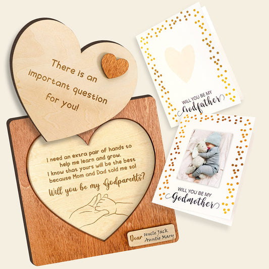 97 Decor Will You Be My Godparents Proposal Gift - God Parents Presents Proposal Ideas, Godparent Gifts from Godchild for Baptism, Godparents Proposals Card, Asking Godmother Godfather Invitation