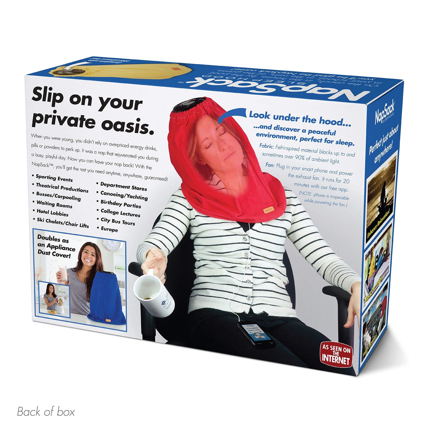 Prank-O Nap Sack Prank Gift Box – Funny Empty Gag Gift Packaging for White Elephant, Christmas & Office Parties, Hilarious Joke Gift Box to Hide Real Presents for Friends & Family