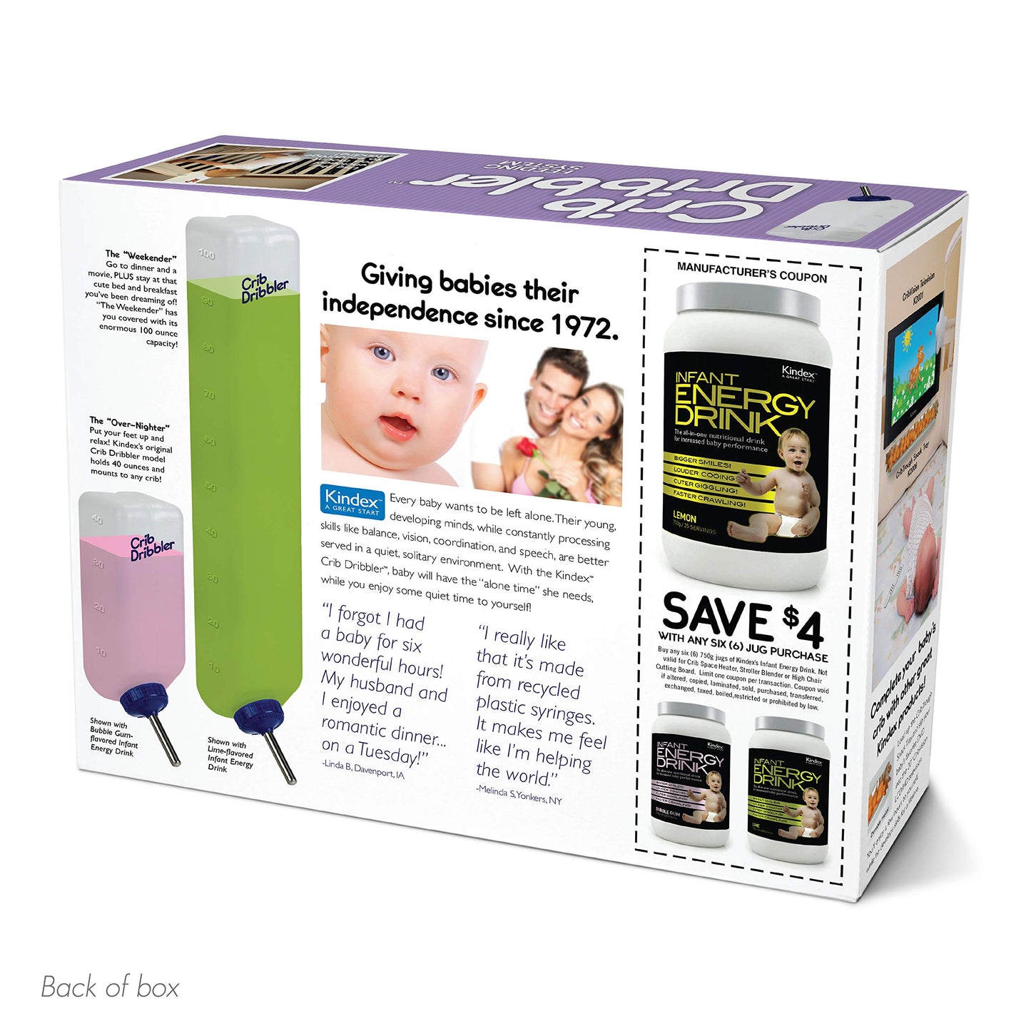 Prank-O Crib Dribbler Prank Gift Box – Funny Empty Gag Gift Packaging for Baby Showers, White Elephant & Christmas, Hilarious Joke Gift Box to Hide Real Presents for Friends & Coworkers
