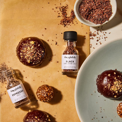 Thoughtfully Gourmet, Gourmet Cooking Salt Sampler Gift Set, Gourmet Seasoning Salts In Glass Bottles, Flavors Include Smoked, Lavender, Rosemary, Truffle, Lemon, Chipotle and More, Set of 10