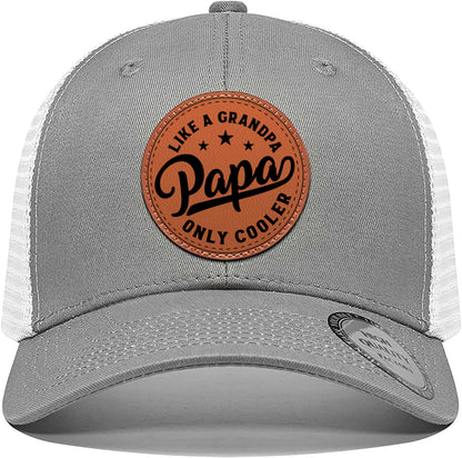 Men Hat Baseball Cap Christmas Fathers Day Birthday, Gifts for Men Trucker Grey Baseball Cap