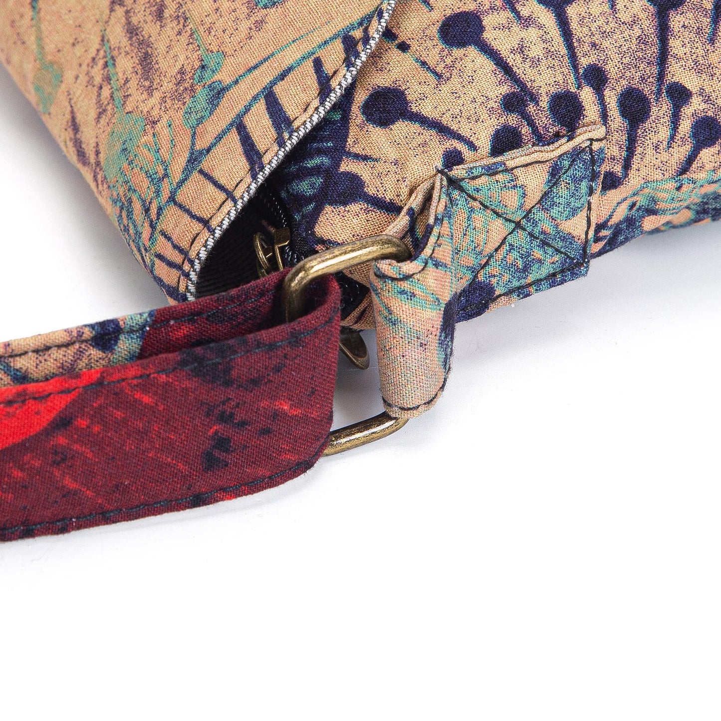 OPQRSTU Women's Retro Small Size Canvas Shoulder Bag Hippie Boho Crossbody Handbag