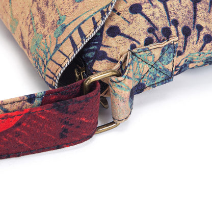 OPQRSTU Women's Retro Small Size Canvas Shoulder Bag Hippie Boho Crossbody Handbag