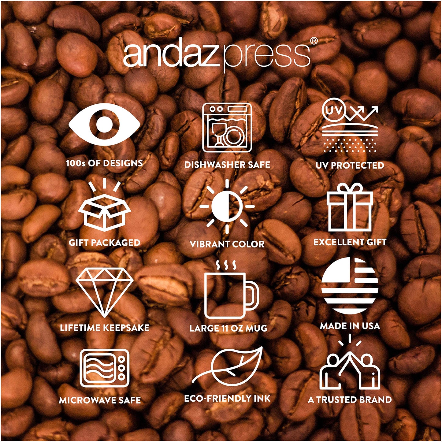 Andaz Press 11oz. Coffee Mug Gag Gift, World's Best Babysitter, Floral Design, 1-Pack, Beautiful Unique Flower Coffee Cup Birthday Christmas