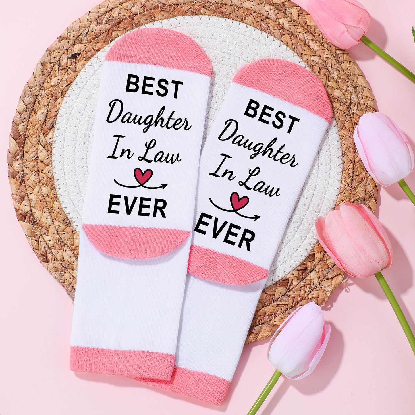 Saineron Daughter in Law Gifts from Mother in Law Future Daughter-in-Law Birthday Gifts Thoughtful Wedding Day, Anniversary, Happy Birthday Gift Includes Canvas Tote Bag, 16oz Glass Cup