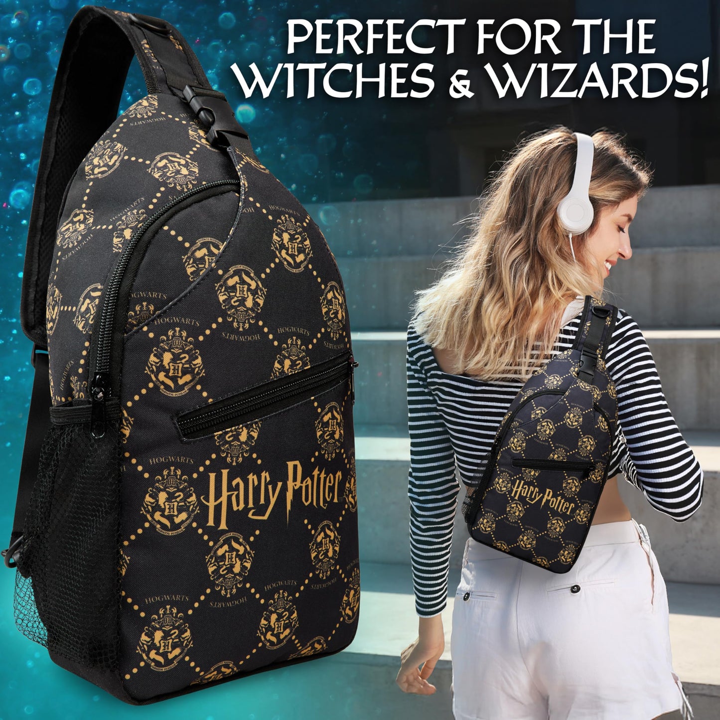 Get Trend Harry Potter Gifts Crossbody Bags for Girls Teens Women | Hello Kitty Cute Kawaii Sling Travel Bag for Phone Money
