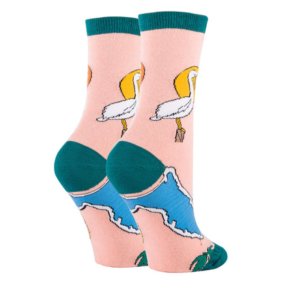 ooohyeah Women's Crew Funny Novelty Socks, City State Gifts Souvenirs, Crazy Fun Dress Socks, Shoe Size 5-10