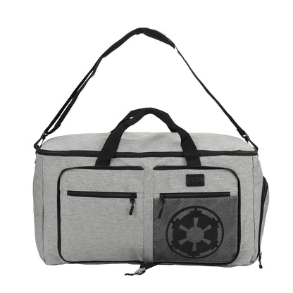 Star Wars Galactic Empire 24" Packable Travel Duffle Bag, Shoe Compartment, Removable Shoulder Strap & Front Storage Pockets