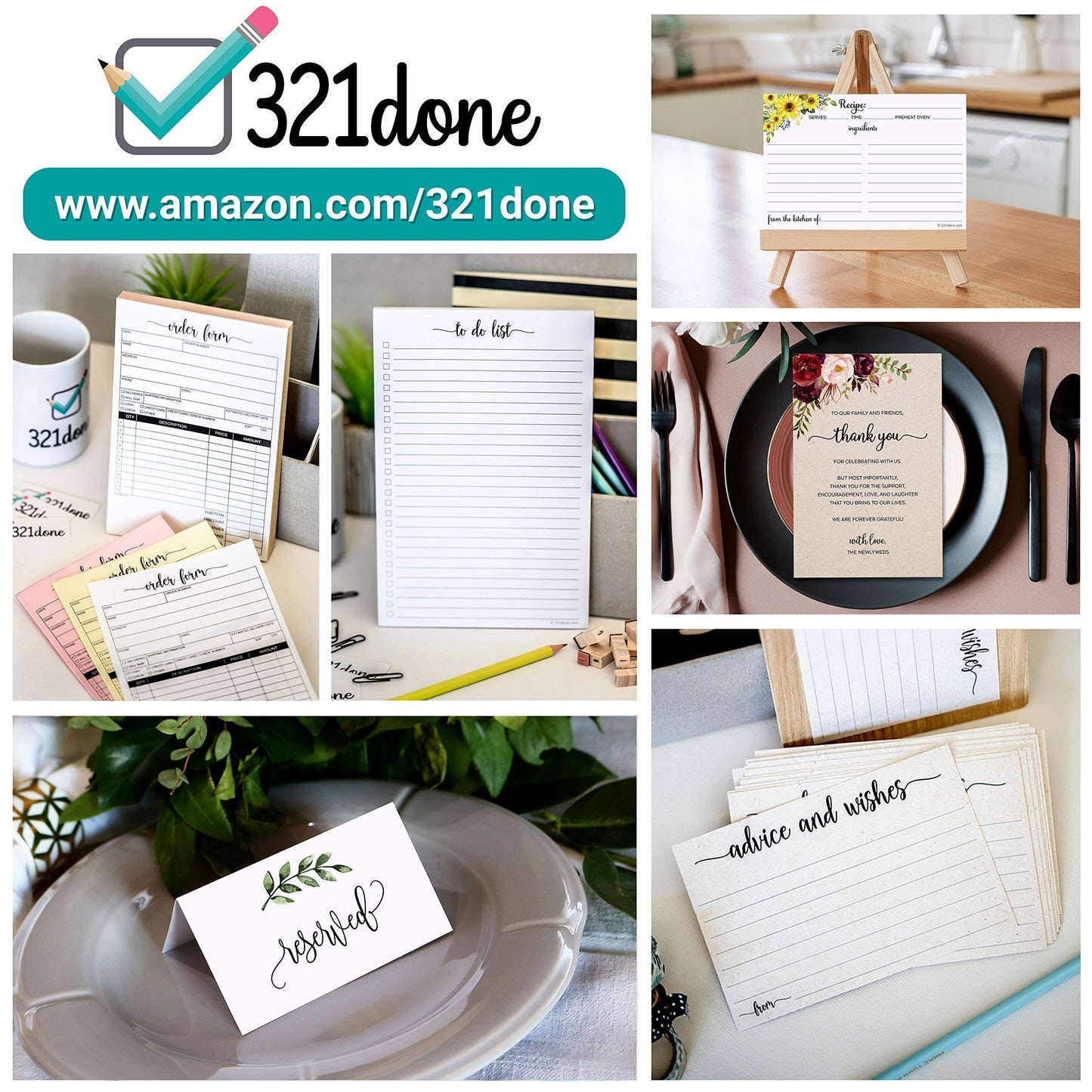 321Done Rustic Gift Certificates (Pack of 24 with Envelopes) 4x9 Inches Blank Kraft Tan Minimalist for Small Business, Holiday, Christmas Voucher, Spa, Salon - Made in USA