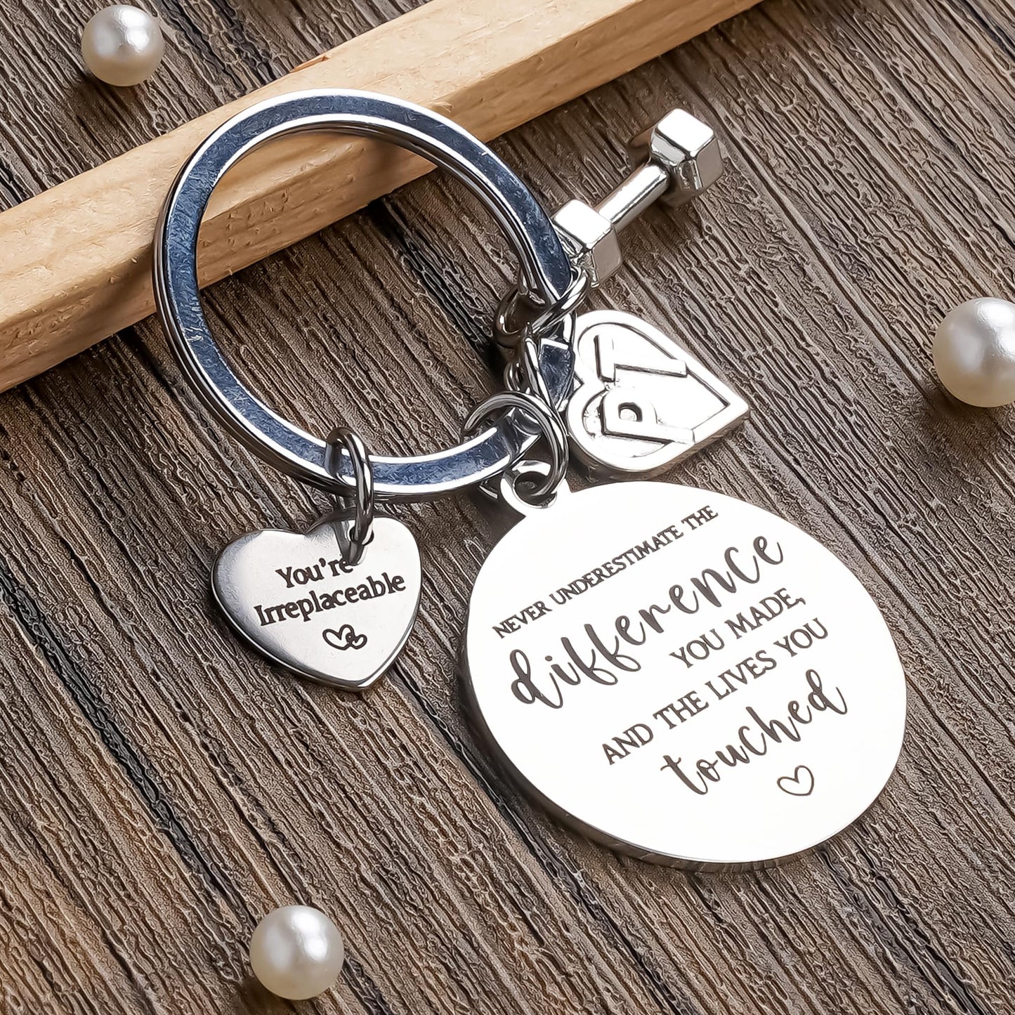 Therapist Gifts Keychain for Women Men - Thank You Gift Mental Health OT PT Respiratory Therapists for Mentor Christmas