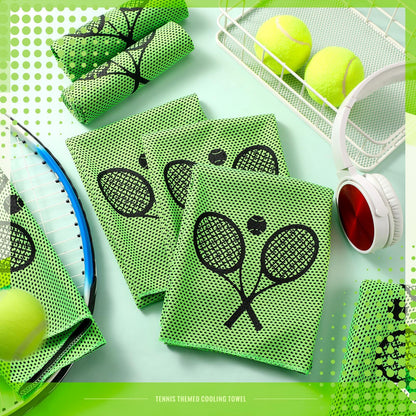 HunnmingRe 12 Count Cooling Towel Tennis Breathable Chilly Towel 32'' x 12'' Soft Tennis Ice Neck Wrap Workout Sweat Washcloths for Sports Gym Microfiber Dishcloths for Coach Gifts