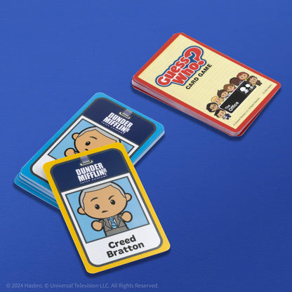 Guess WHO? Card Game: The Office, Featuring 20 Characters, Michael Scott, Jim Halpert, Pam Beesly and More, Family Friendly Deduction, 2 Players, Officially Licensed Merchandise & Collectible