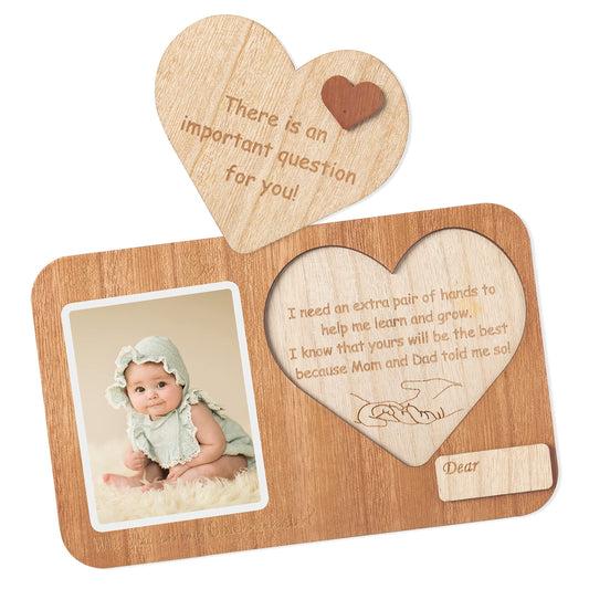 Godparents Proposal Gift Picture Frame, Will You Be My Godparents Photo Frames Announcement Baptism Christmas Christening Gift from Godchild