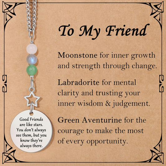 Friendship Gifts for Women, Hanging Car Decor Crystal Protection Best Friend Birthday for Women Friendship Gift for Bestie Best Friend BFF Sister Rear View Mirror Accessories