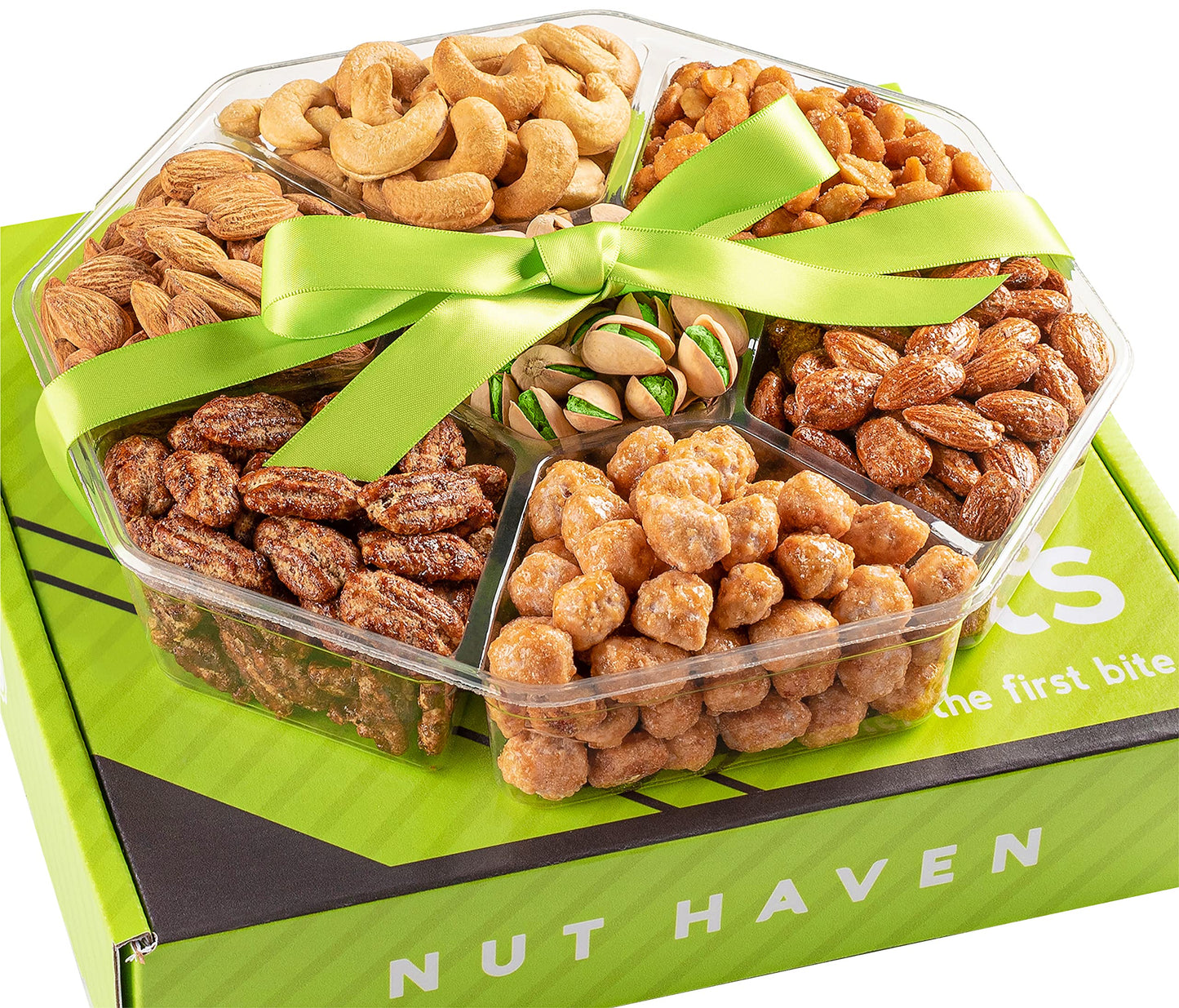 Fathers Day Nuts Gift Basket - Assortment of Sweet & Roasted Salted Gourmet Nuts - Food Gift Box for Dad, Him, Husband, Christmas, Father's Day, Mother's Day, Sympathy, Family, Men & Women