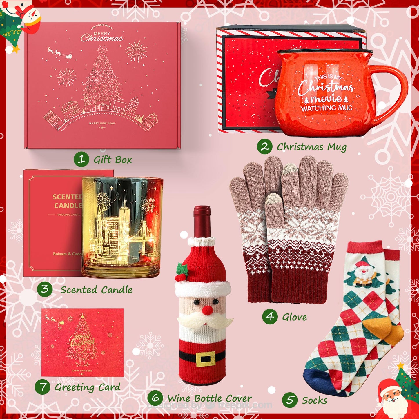 Christmas Gift for Women, Womens Christmas Gift 2026 Winter Mug for Coworker Best Friend Teacher, Merry Xmas Gifts Basket Set Unique Holiday Gift Ideas Burr Basket